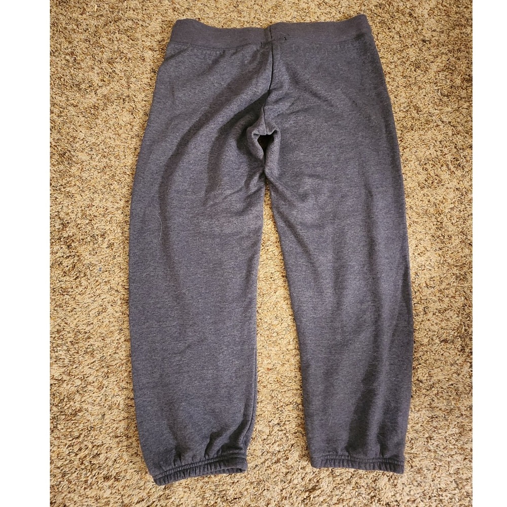 NWOT Planet Gold Royal Luxury Jogger Sweatpants Grey Gold Crown Rhinestone Large - Picture 3 of 8
